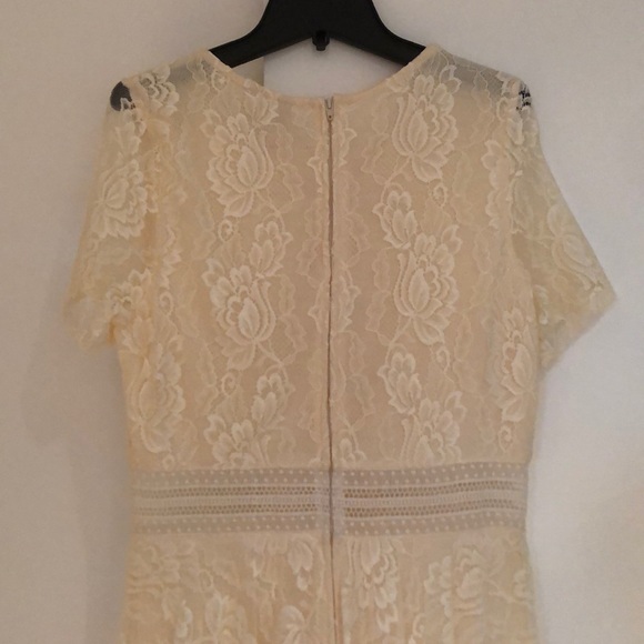 Gorgeous H&M Lace Handkerchief Hem Midi Dress - Picture 5 of 7